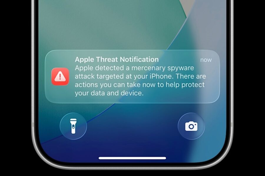 If Apple sends you a push notification alerting you to a spyware attack, take it seriously